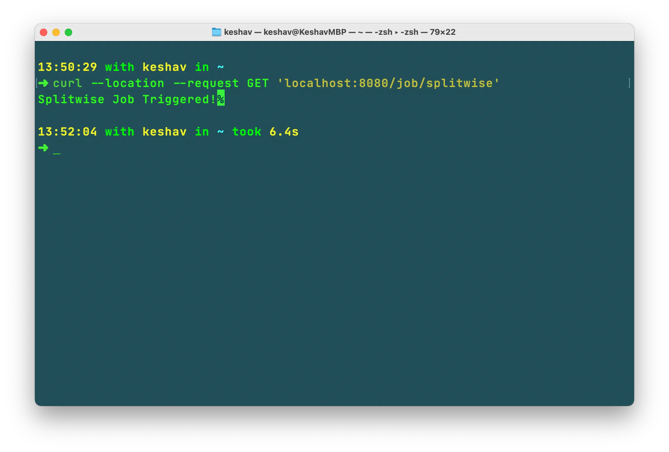 Trigger Scheduler manually