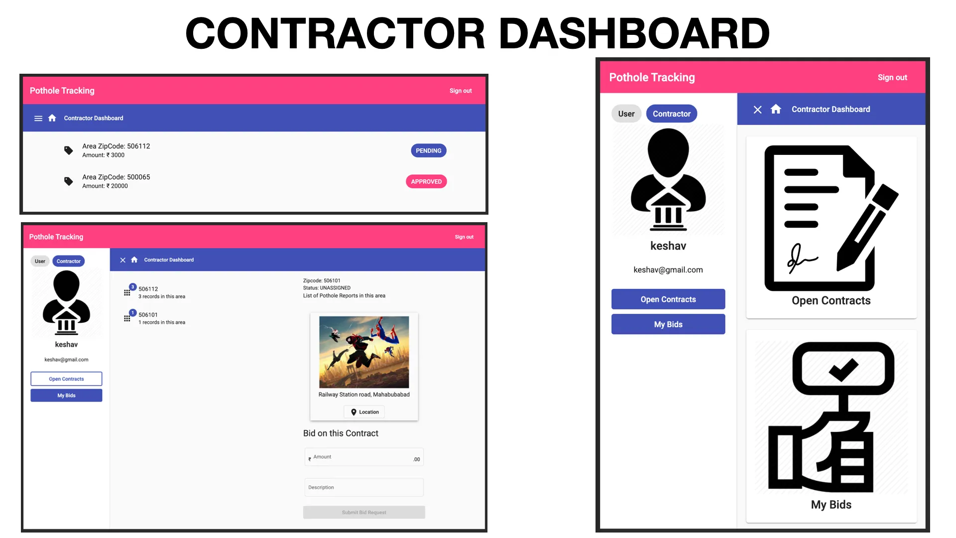 Contractor Dashboard