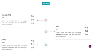 Dynamic Timeline for Angular: angular2-timeline preview