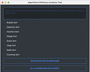 Interactive Python GUI for Visualizing Sorting Algorithms preview