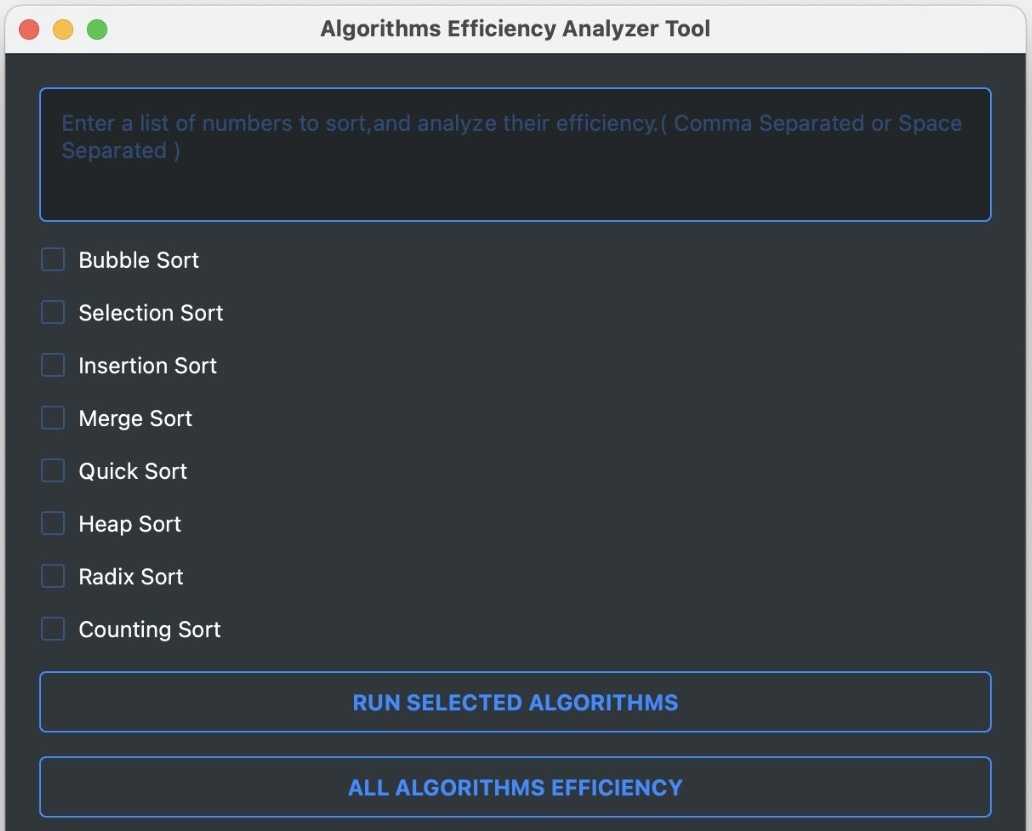 Interactive Python GUI for Visualizing Sorting Algorithms