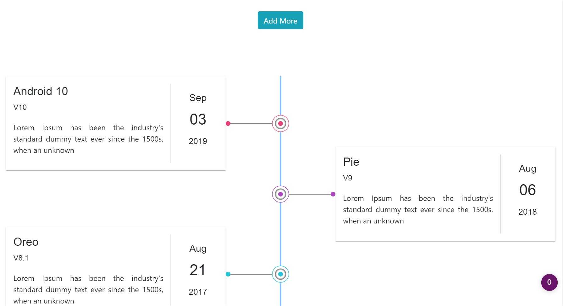 Dynamic Timeline for Angular: angular2-timeline